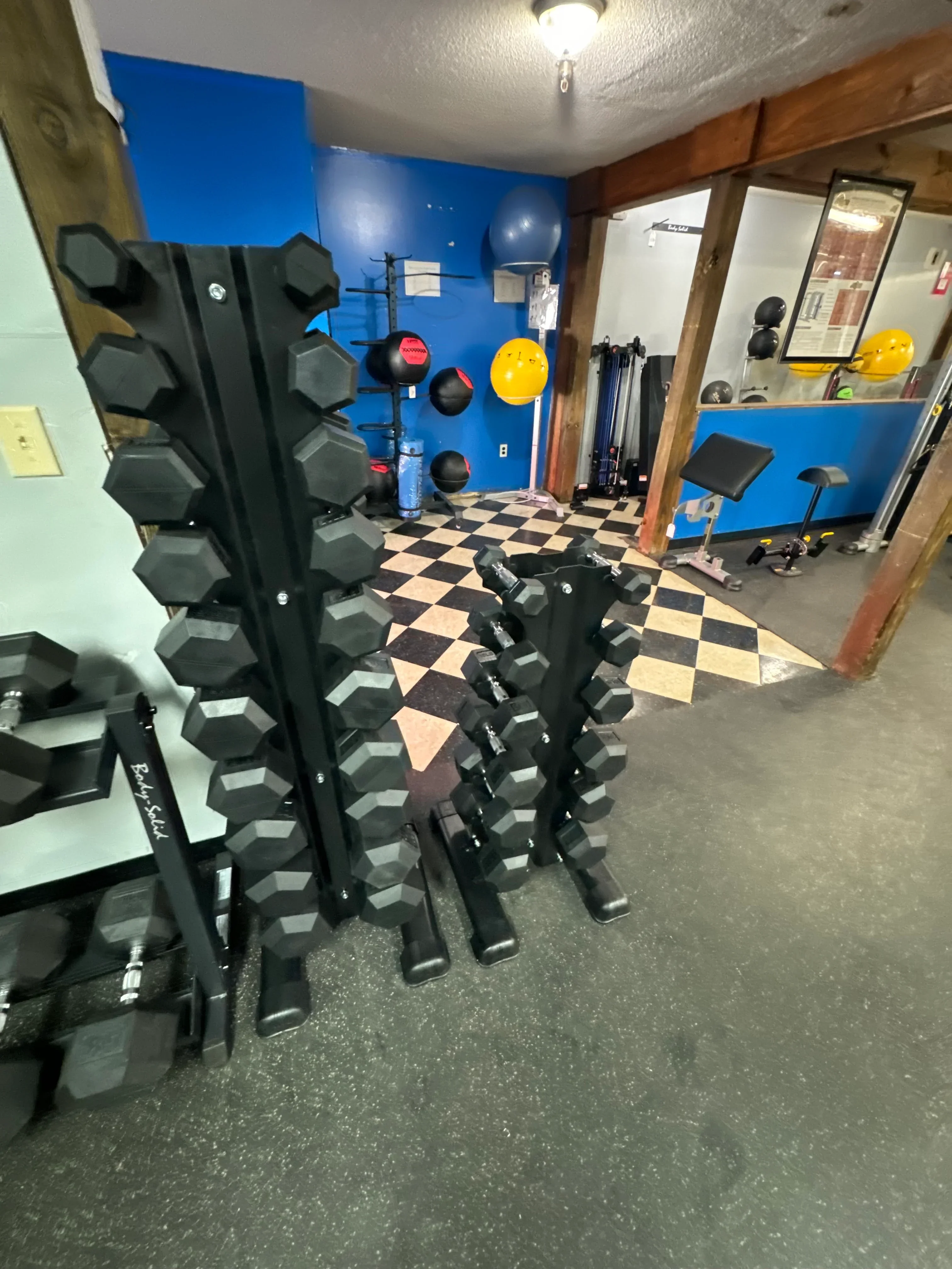 Exercise Unlimited Premium Vertical Hex Dumbbell Rack 10 Pair