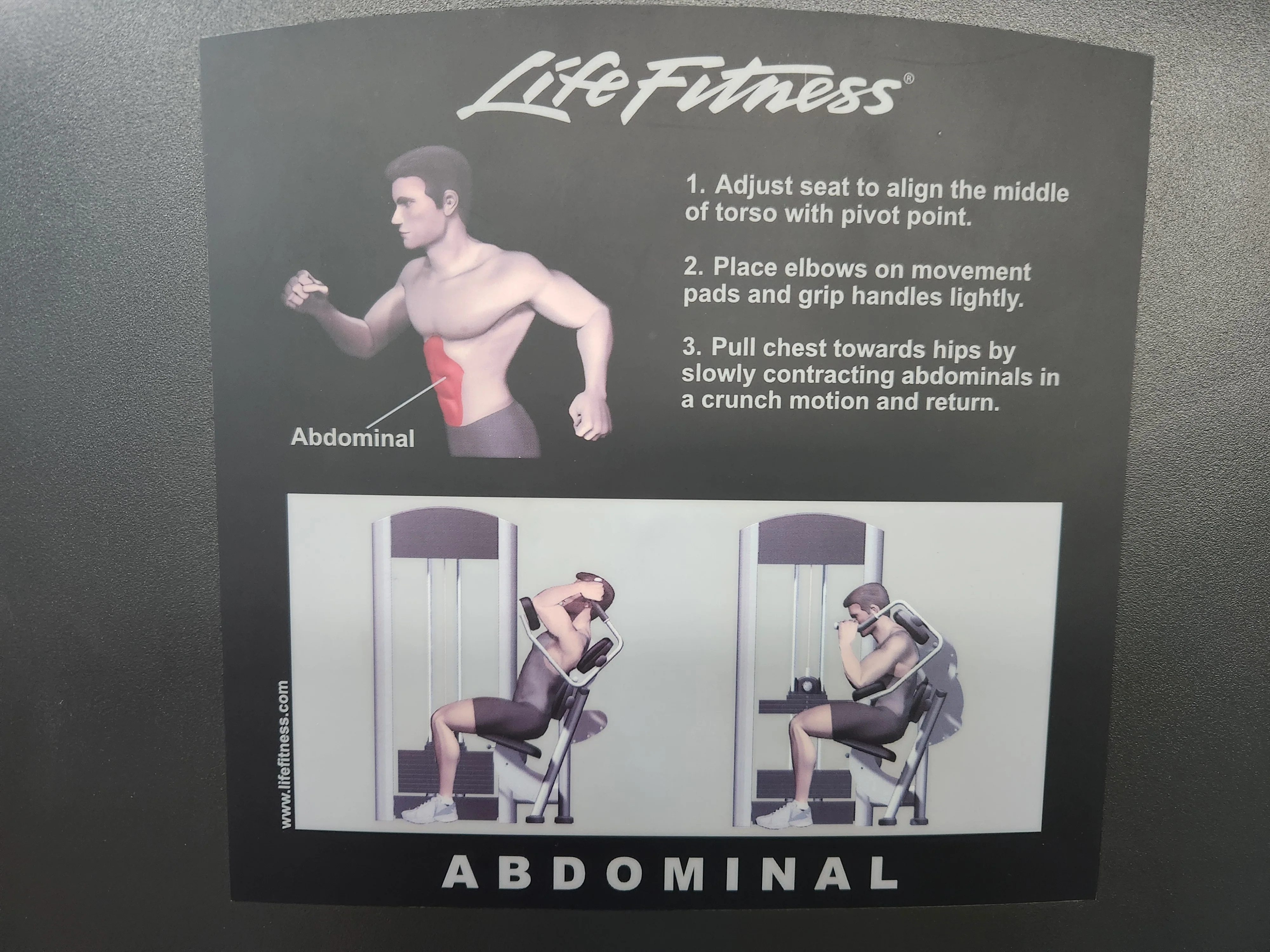 Pre-Owned Life Fitness FZAB Abdominal Machine - Image 2