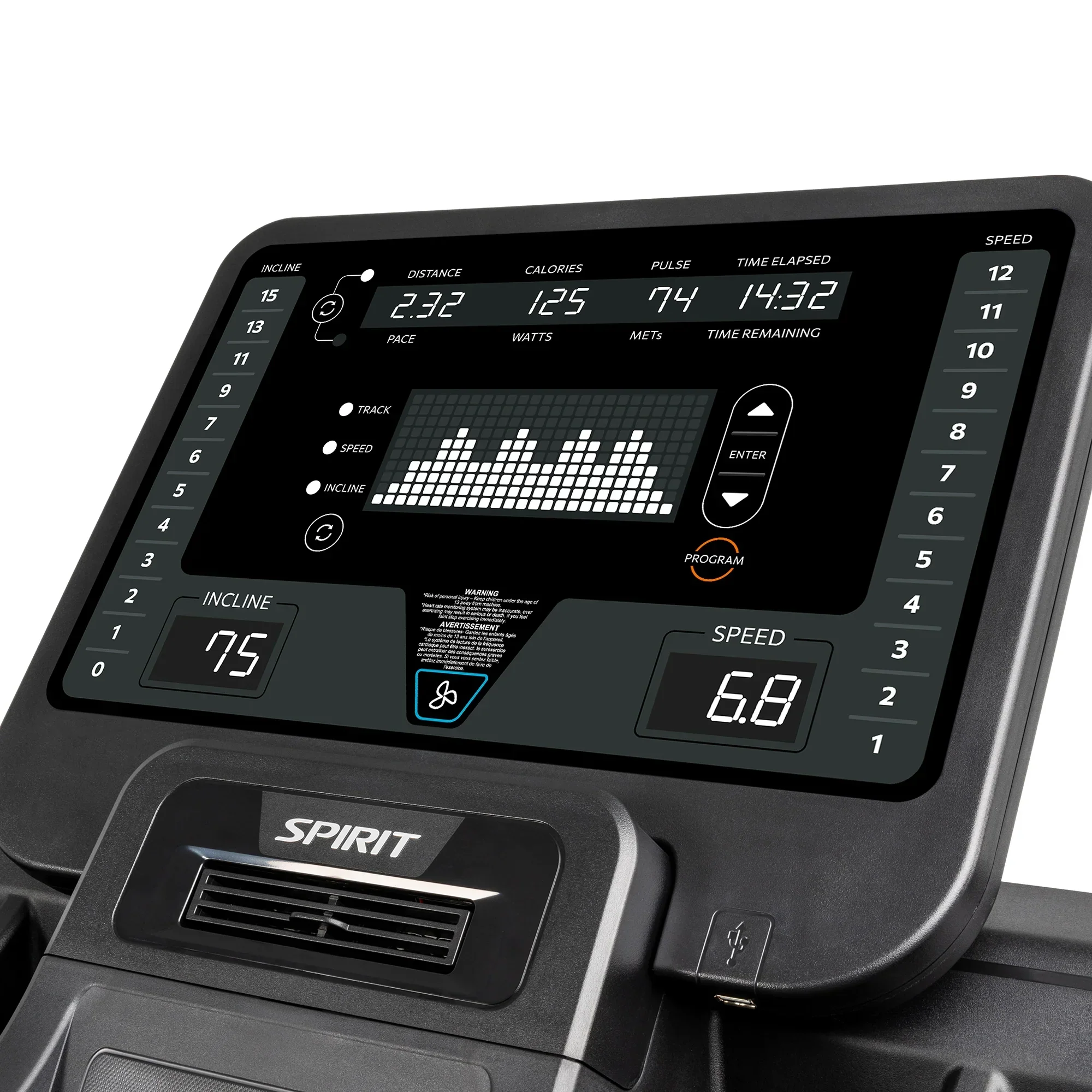 Spirit Fitness CT850 Commercial Treadmill - Image 12