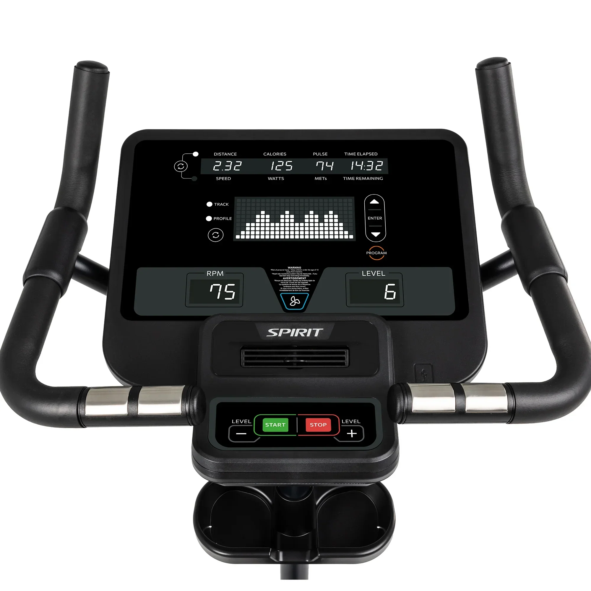 Spirit Fitness CU800 Upright Bike - Image 5