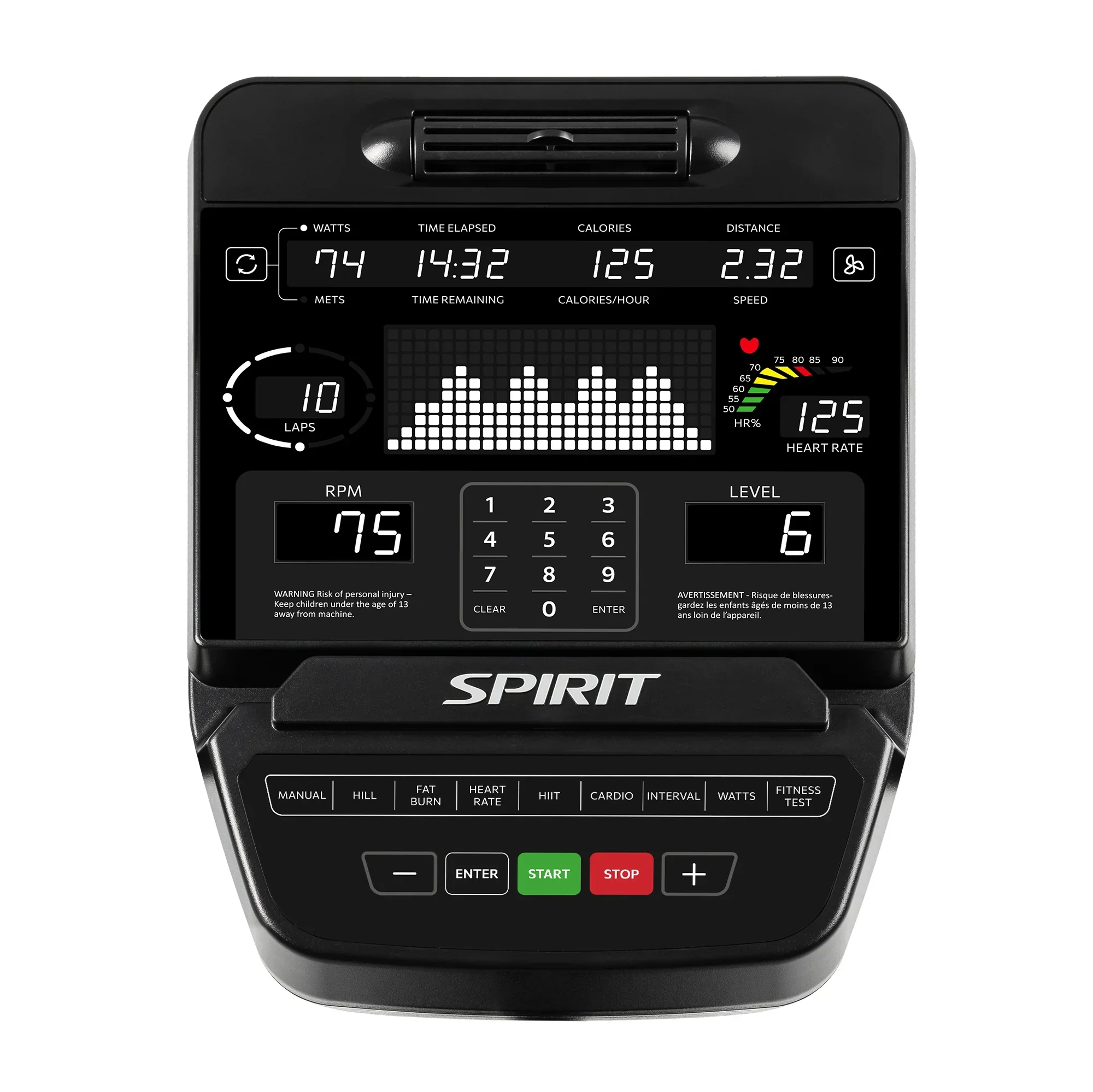 Spirit Fitness CU900 Upright Bike - Image 2