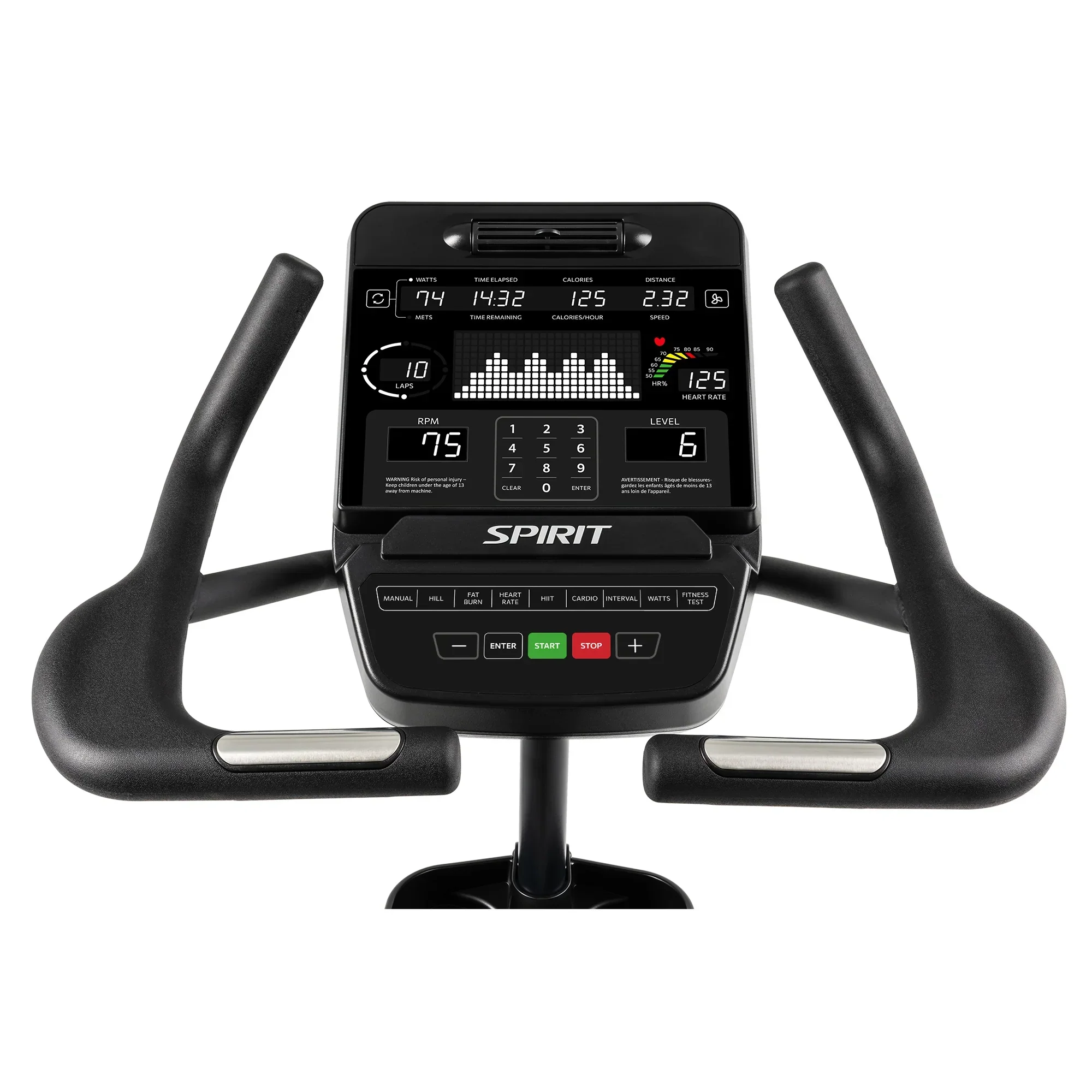 Spirit Fitness CU900 Upright Bike - Image 7